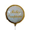 Globo redondo "Felíz cumpleaños" (dorado)