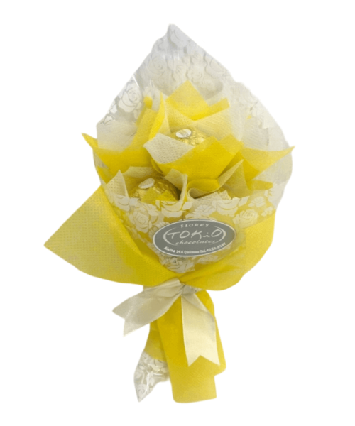 Ramo Amarillo de Chocolates Ferrero Rocher